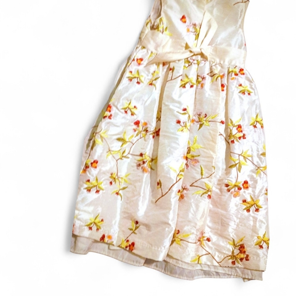 Easter Girls Cherokee 4T embroidered floral dress